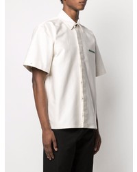 Chemise à manches courtes blanche Jil Sander