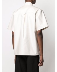 Chemise à manches courtes blanche Jil Sander