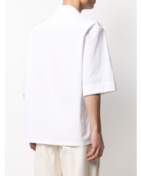 Chemise à manches courtes blanche Jil Sander