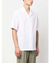 Chemise à manches courtes blanche Zegna