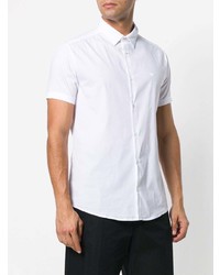 Chemise à manches courtes blanche Emporio Armani
