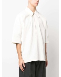 Chemise à manches courtes blanche Jil Sander