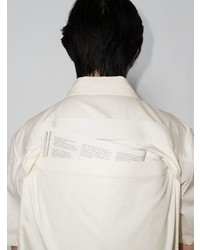 Chemise à manches courtes blanche Helmut Lang