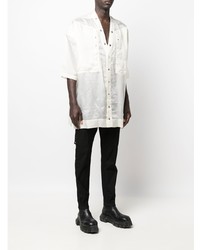 Chemise à manches courtes blanche Rick Owens