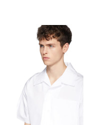 Chemise à manches courtes blanche Maison Margiela