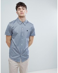 Chemise à manches courtes bleu clair Aquascutum