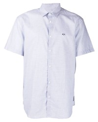 Chemise à manches courtes bleu clair Armani Exchange