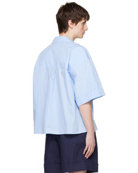 Chemise à manches courtes bleu clair King & Tuckfield