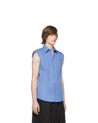 Chemise à manches courtes bleu clair Dries Van Noten
