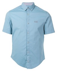 Chemise à manches courtes bleu clair BOSS