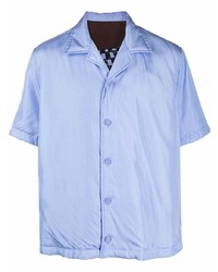 Chemise à manches courtes bleu clair Bottega Veneta