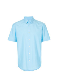 Chemise à manches courtes bleu clair Cerruti 1881
