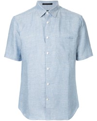 Chemise à manches courtes bleu clair D'urban