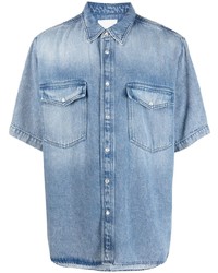 Chemise à manches courtes bleu clair Isabel Marant
