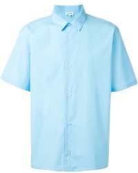 Chemise à manches courtes bleu clair Jil Sander