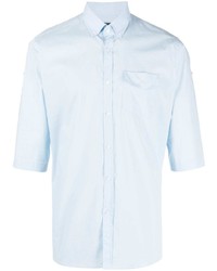Chemise à manches courtes bleu clair Karl Lagerfeld