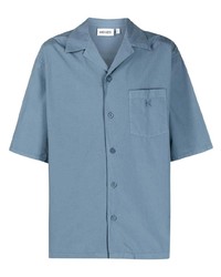 Chemise à manches courtes bleu clair Kenzo