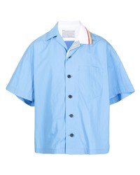 Chemise à manches courtes bleu clair Kolor