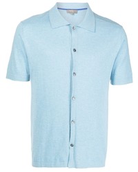 Chemise à manches courtes bleu clair N.Peal