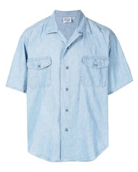 Chemise à manches courtes bleu clair orSlow