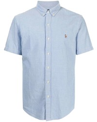 Chemise à manches courtes bleu clair Polo Ralph Lauren