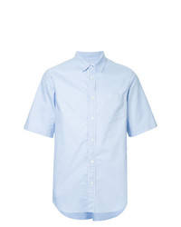 Chemise à manches courtes bleu clair Sacai