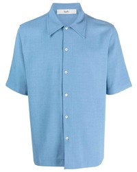 Chemise à manches courtes bleu clair Séfr