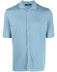 Chemise à manches courtes bleu clair Tagliatore