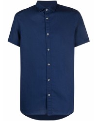 Chemise à manches courtes bleu marine Armani Exchange