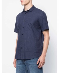 Chemise à manches courtes bleu marine Homecore