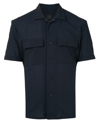 Chemise à manches courtes bleu marine D'urban