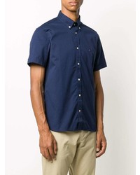 Chemise à manches courtes bleu marine Tommy Hilfiger