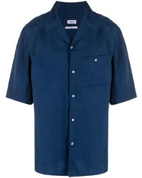 Chemise à manches courtes bleu marine Filippa K