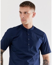 Chemise à manches courtes bleu marine ONLY & SONS