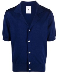 Chemise à manches courtes bleu marine PT TORINO
