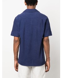 Chemise à manches courtes bleu marine Orlebar Brown