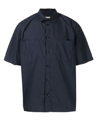 Chemise à manches courtes bleu marine YMC