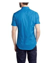 Chemise à manches courtes bleue Esprit