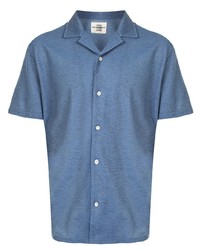 Chemise à manches courtes bleue Kent & Curwen