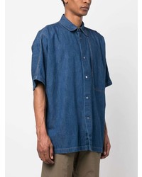 Chemise à manches courtes bleue Studio Nicholson