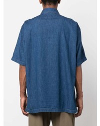 Chemise à manches courtes bleue Studio Nicholson