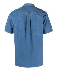 Chemise à manches courtes bleue Xacus