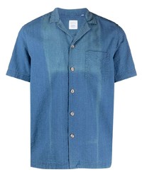 Chemise à manches courtes bleue Xacus