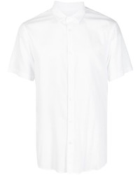 Chemise à manches courtes brodée blanche Armani Exchange