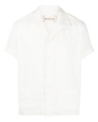 Chemise à manches courtes brodée blanche Baziszt