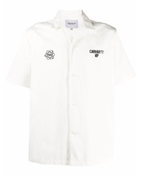 Chemise à manches courtes brodée blanche Carhartt WIP