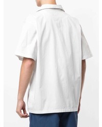 Chemise à manches courtes brodée blanche Nike