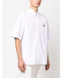 Chemise à manches courtes brodée blanche Oamc