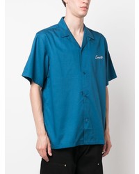 Chemise à manches courtes brodée bleue Carhartt WIP