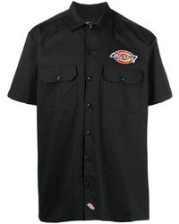 Chemise à manches courtes brodée noire Dickies Construct